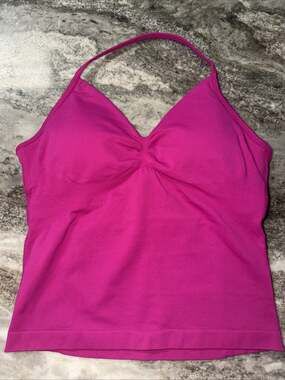 NWOT DFYNE Fuchsia Impact Longline Strappy Top SIZE Medium (AY16)